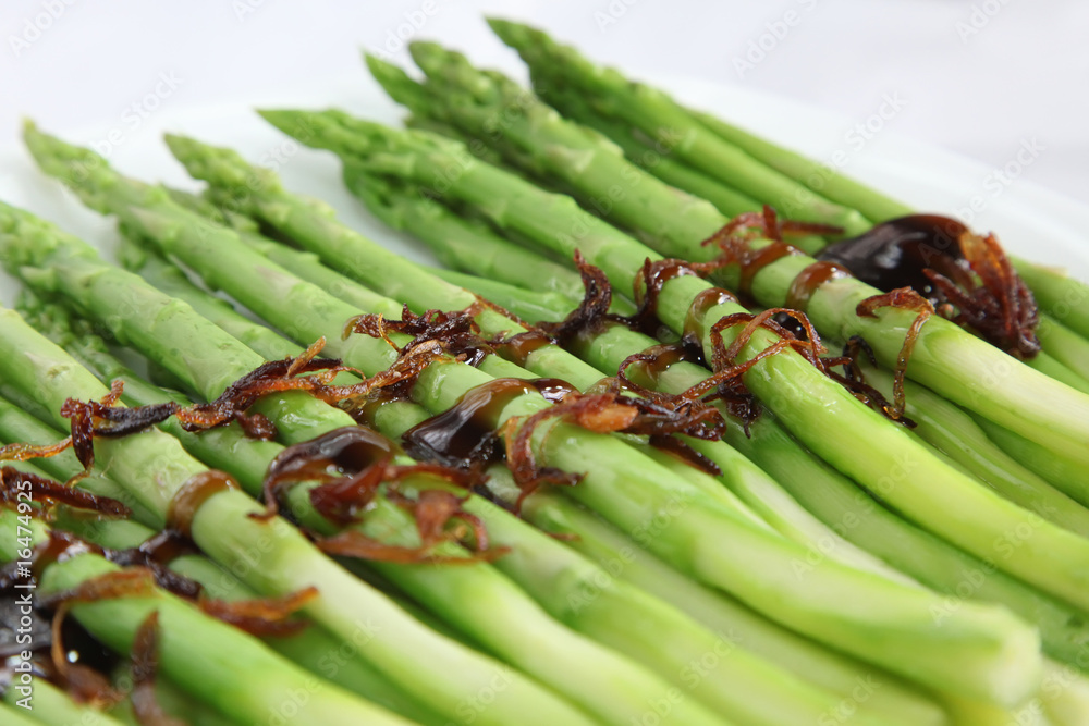Asian cooked asparagus