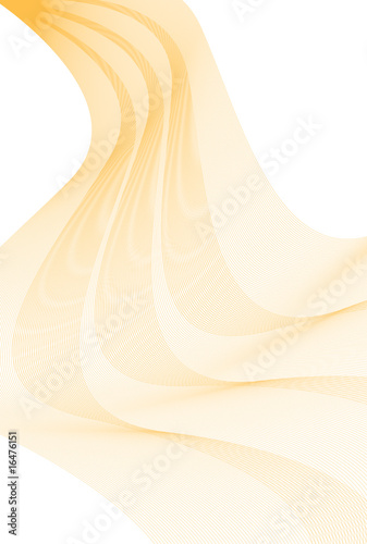Orange Waving Lines