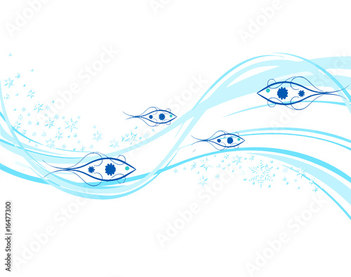 FOND POISSONS EAU ILLUSTRATION VECTEUR