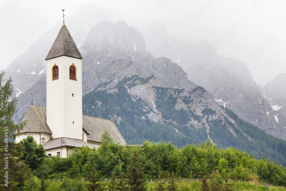 Small church in Austrian Alps