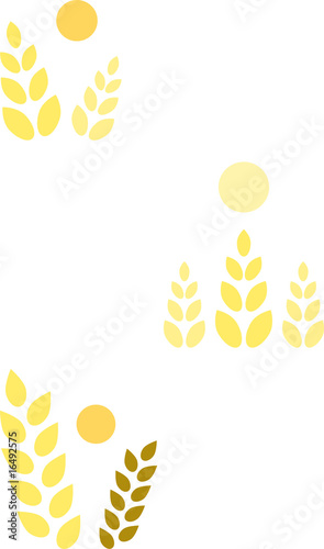 Icon/Symbol: Getreidefeld in der Sommersonne (3-teilig)