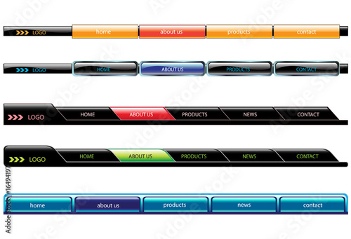 web site navigation templates