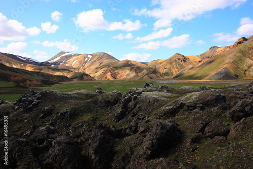 Bild auf Leinwand Colourful mountains in iceland