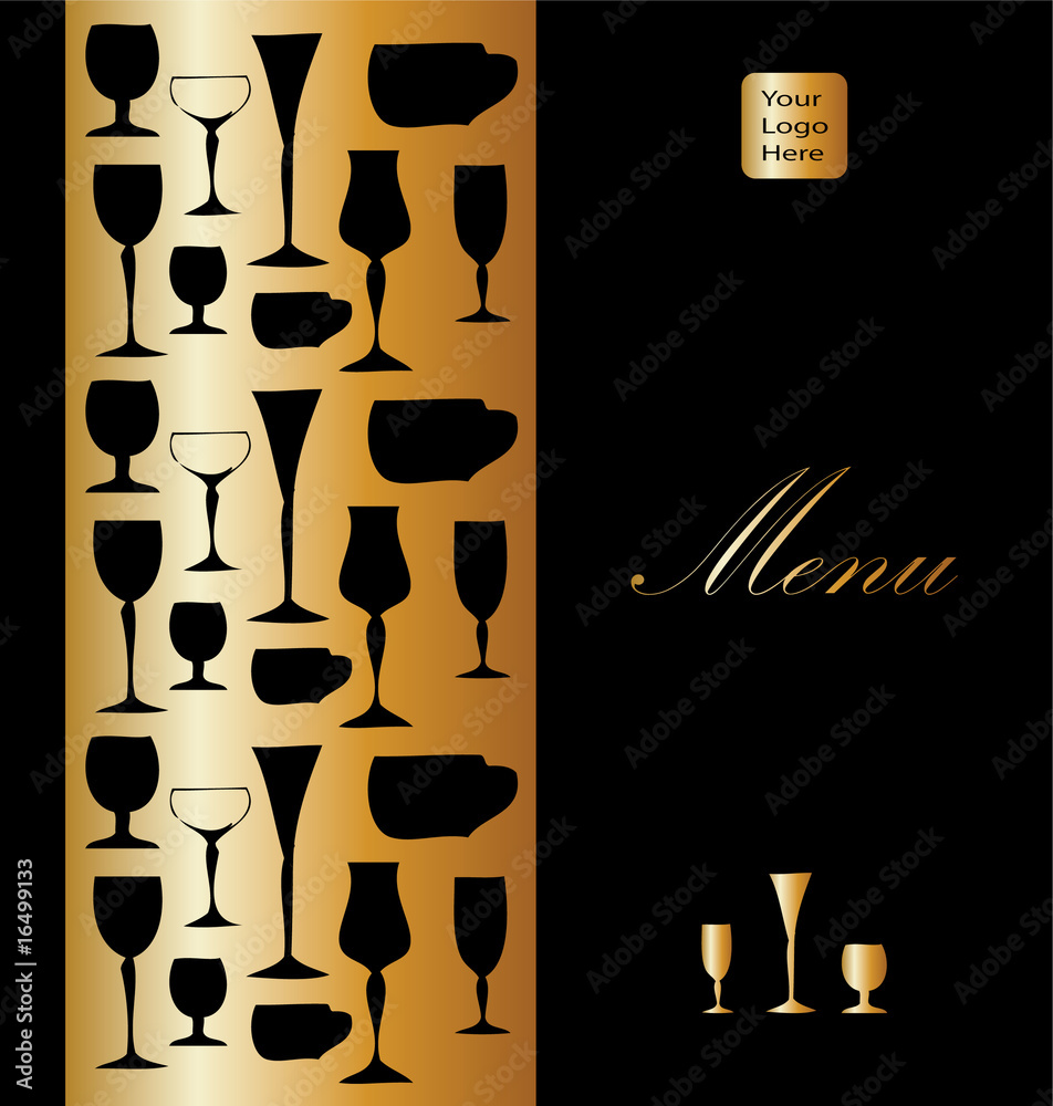 Restaurant menu template, wine card background Stock Vector | Adobe Stock