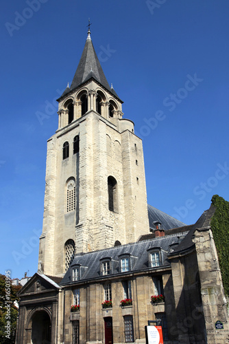 Obraz na płótnie Eglise place Saint Germain des Prés - Paris w salonie