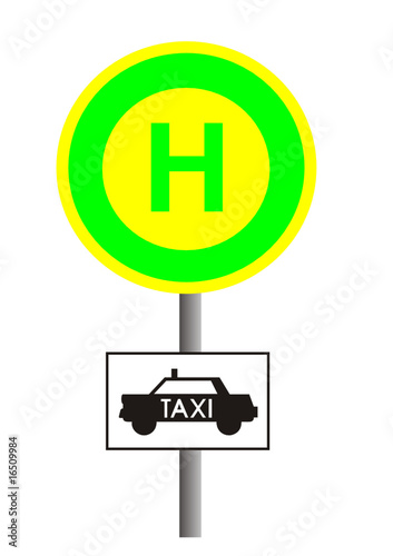 Haltestelle für Taxi