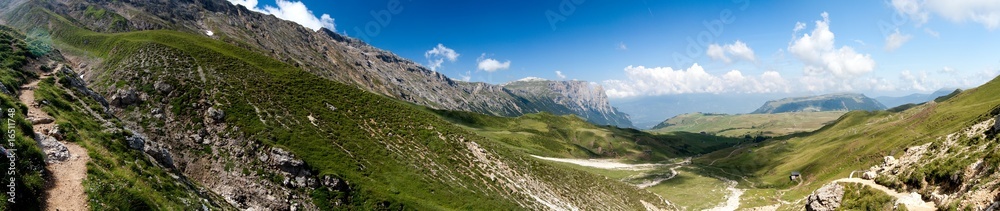 Seiser Alm Alpen Panorama in Südtirol