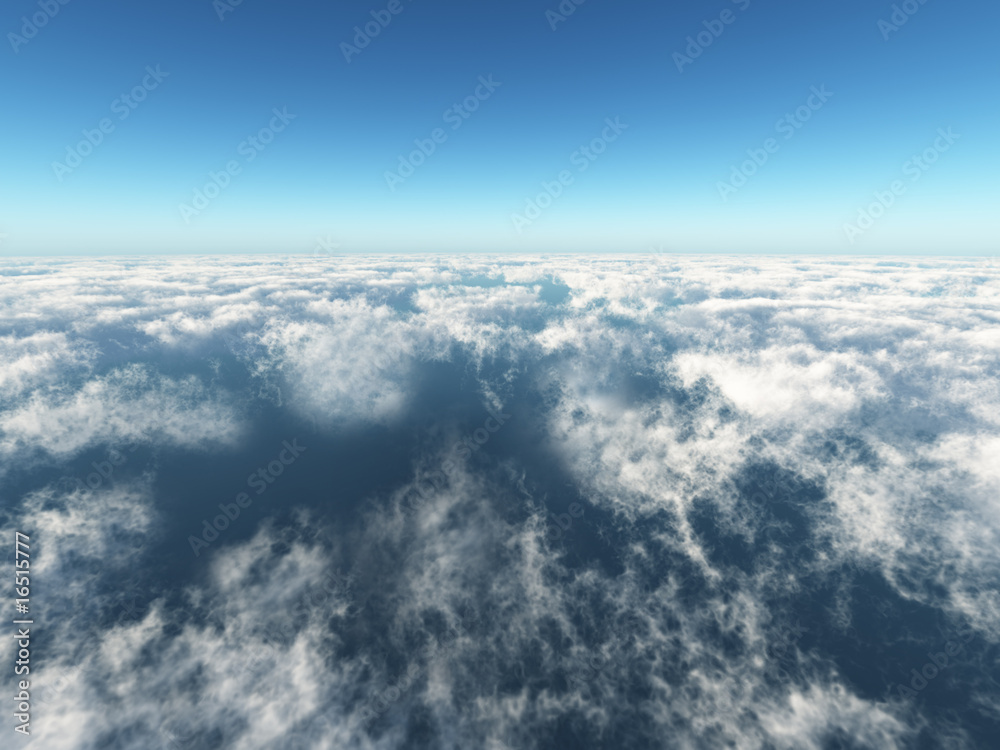 over clouds