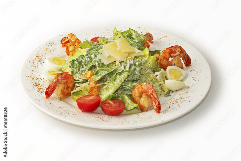 salad with shrimps