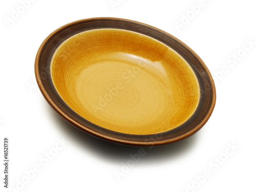 empty plate isolated