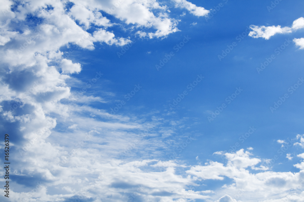 Blue sky and clouds Blue sky and clouds