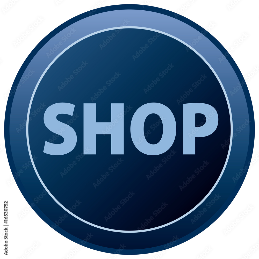 Shop Icon in Blue Shop Icon in Blue