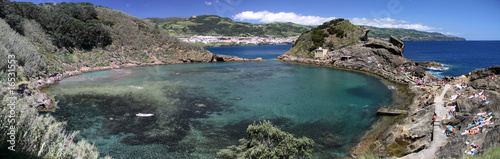 Panorama der Illheu de Vila Franca, Sao Miguel photo