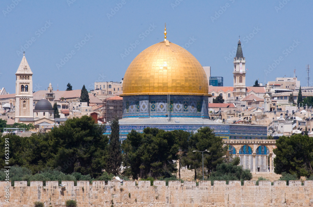 Dome of the Rock and Steeples