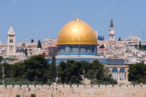 Dome of the Rock and Steeples