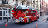 Intervention des pompiers en ville