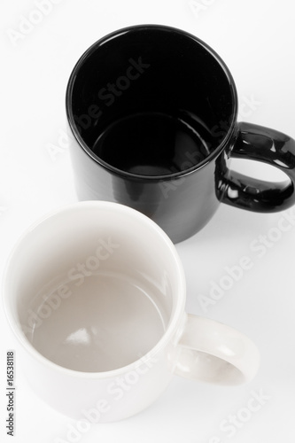 Black and white mug