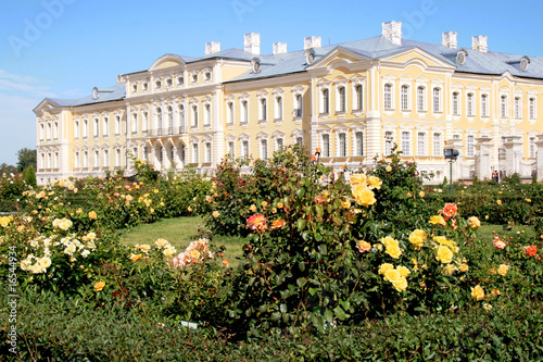Rundale Palace - monument of Baroque and Rococo art in Latvia. photo