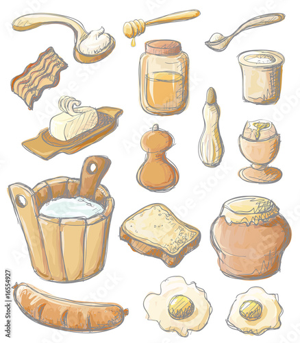 Breakfast color set