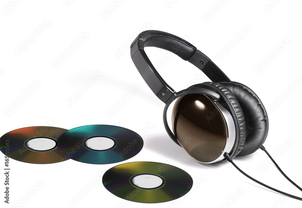 Headphone and dvd Headphone and dvd