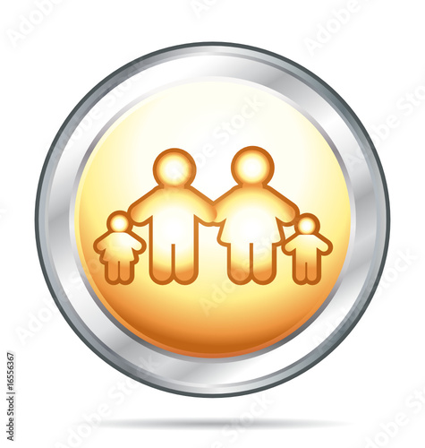 Family gold and silver icon