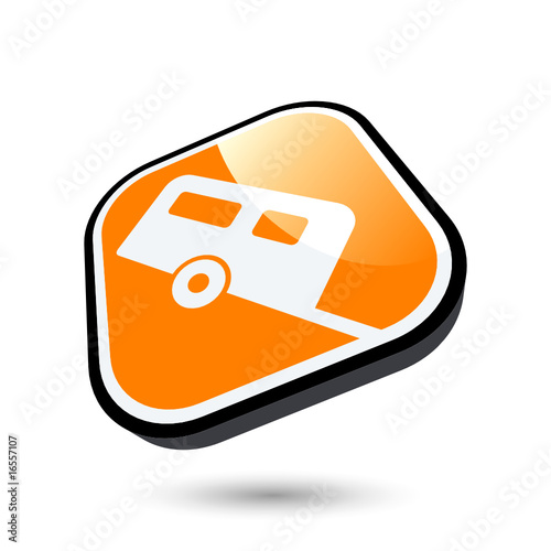 wohnwagen campen anhänger logo