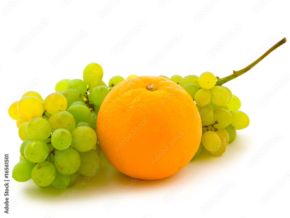grape and orange