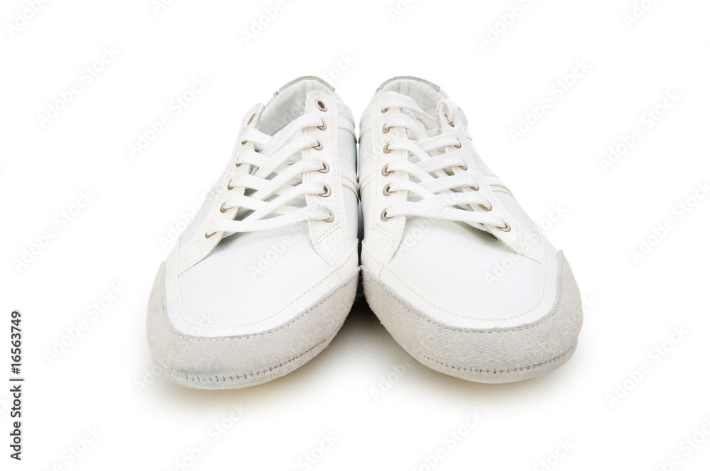 Short shoes isolated on the white background Short shoes isolated on the white background