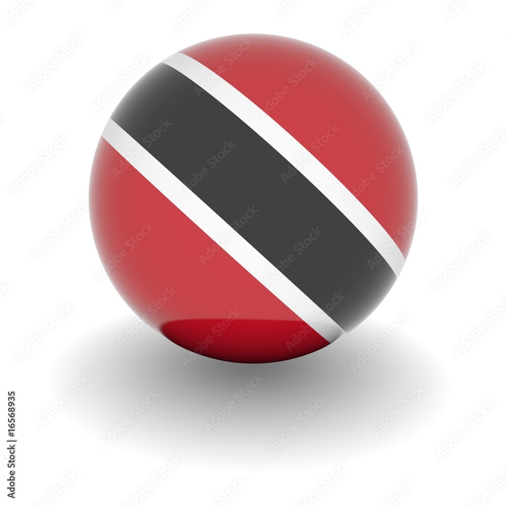 High resolution ball with flag of Trinidad and Tobago High resolution ball with flag of Trinidad and Tobago
