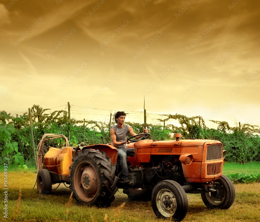 Obraz premium tractor