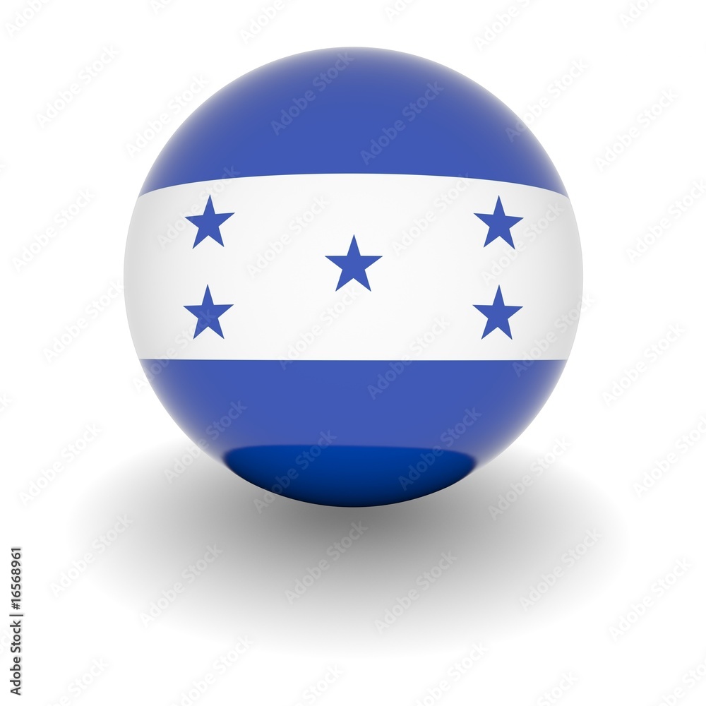 High resolution ball with flag of Honduras High resolution ball with flag of Honduras