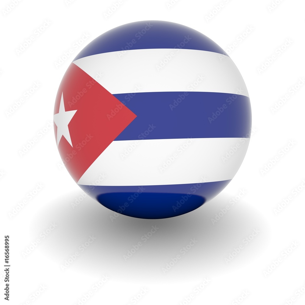 High resolution ball with flag of Cuba High resolution ball with flag of Cuba