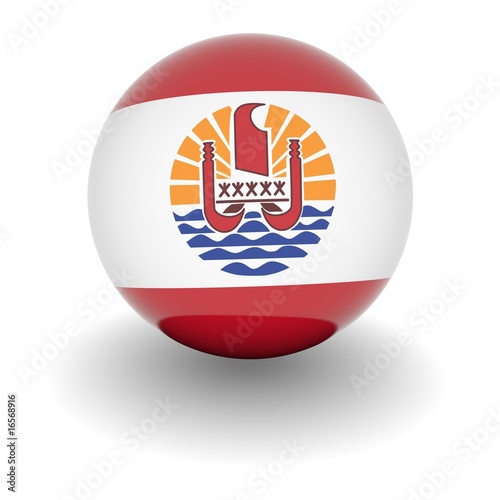 High resolution ball with flag of French Polynesia Free Download High resolution ball with flag of French Polynesia - GFXLoad
