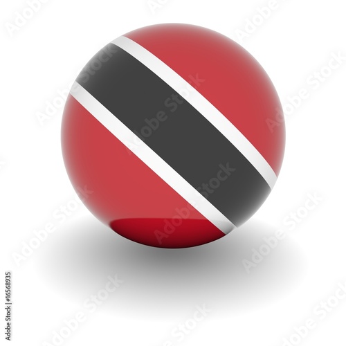 Free Download High resolution ball with flag of Trinidad and Tobago - GFXLoad