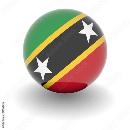 Free Download High resolution ball with flag of Saint Kitts and Nevi - GFXLoad