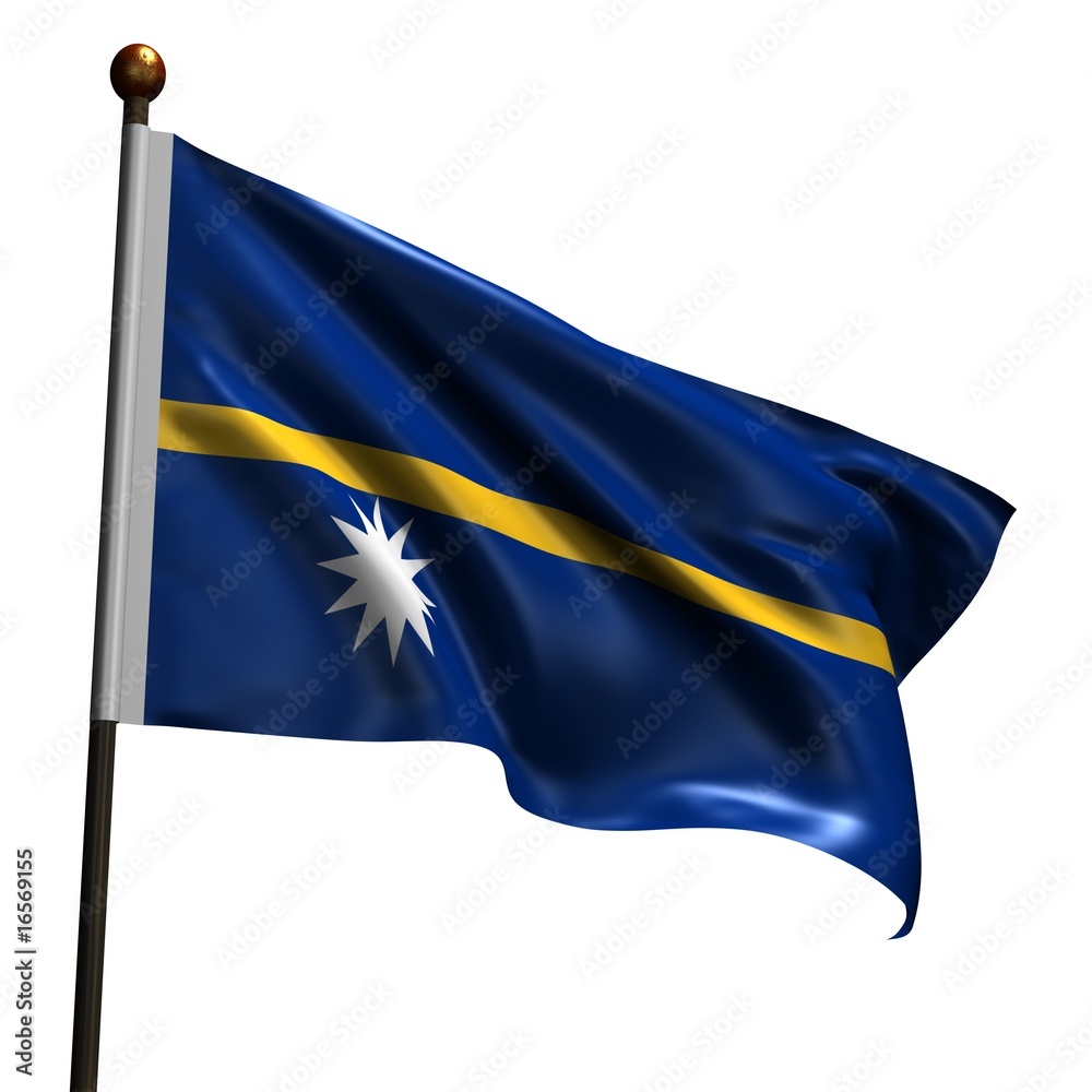 Fototapeta premium High resolution flag of Nauro