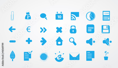 Collection of icons for your business website.