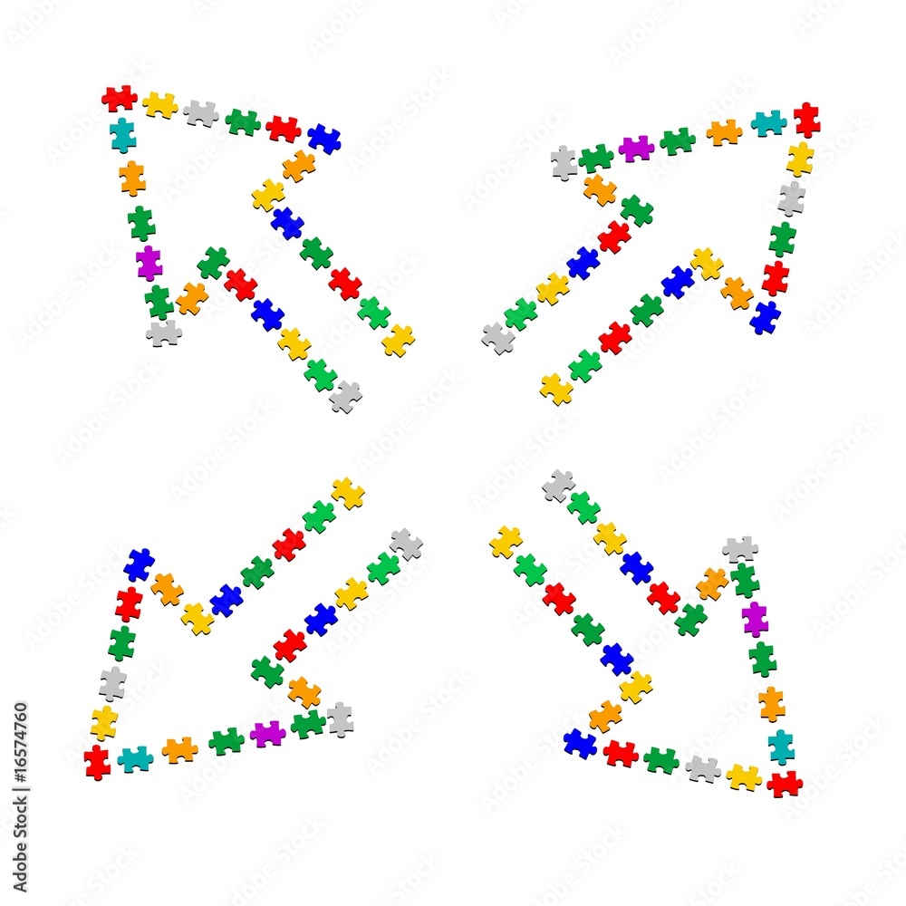 four puzzle piece arrow strategy four puzzle piece arrow strategy