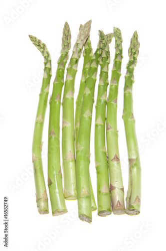 A bunch of bright fresh green asparagus