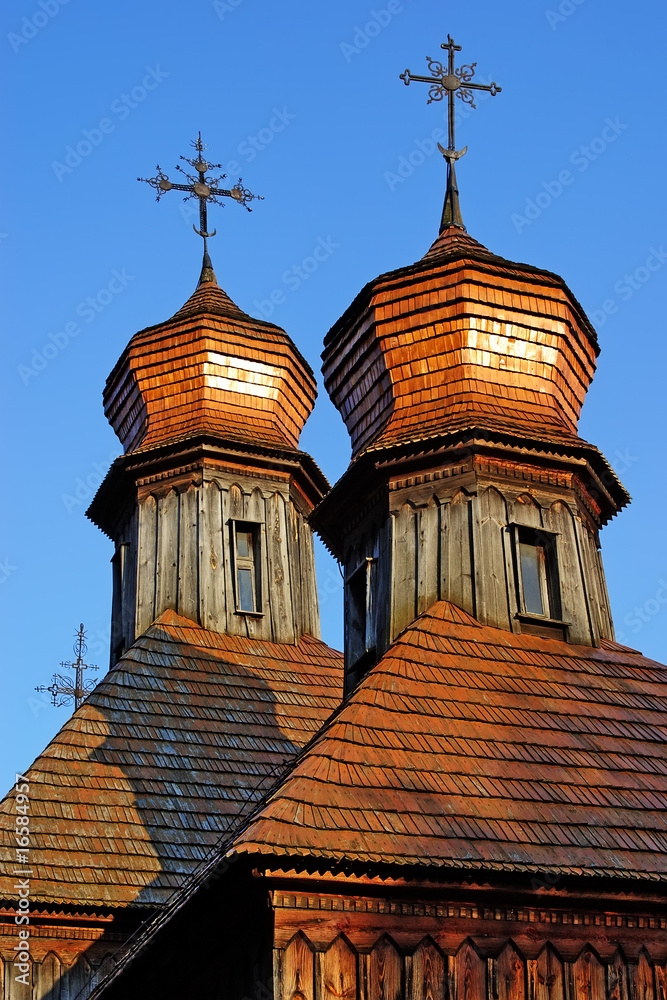 Old country wooden church