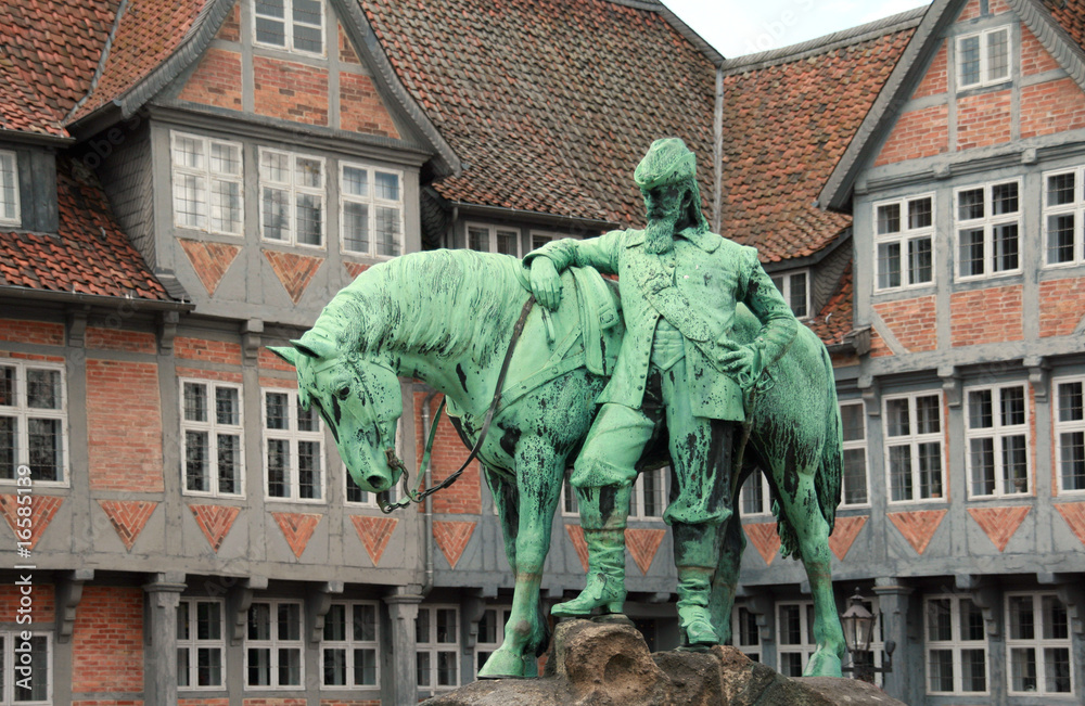 Obraz premium Reiterdenkmal Wolfenbüttel