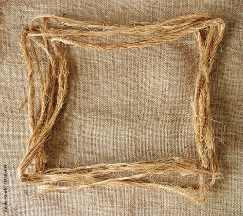 hemp border on sacking