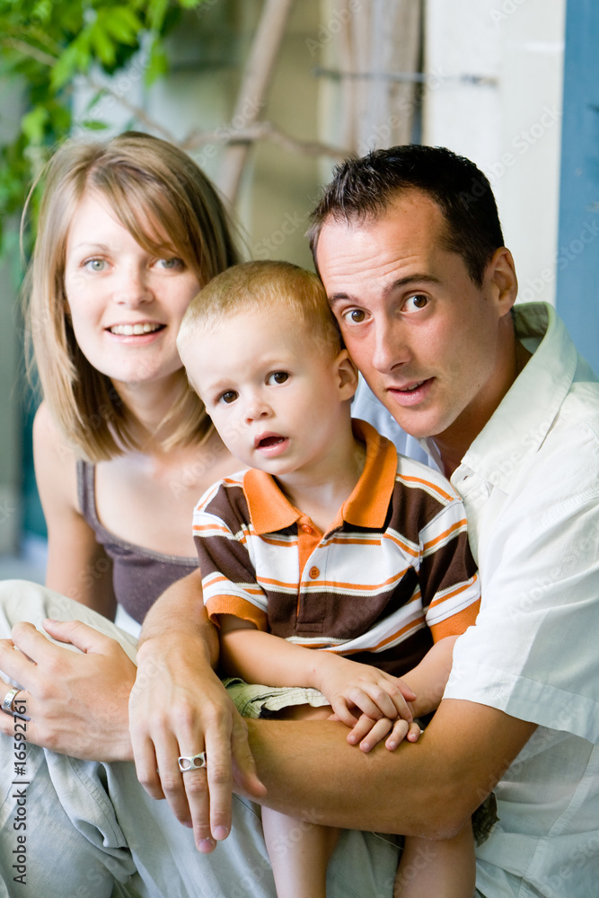 Obraz premium Happy perfect young family