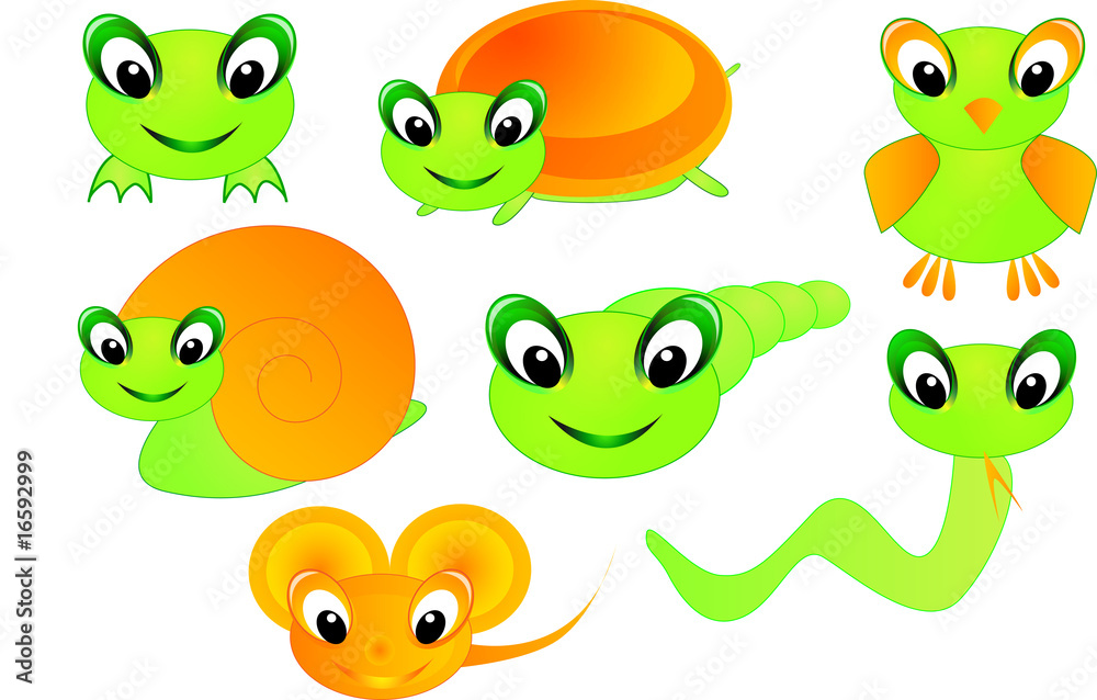 Fototapeta premium Animaux de BD