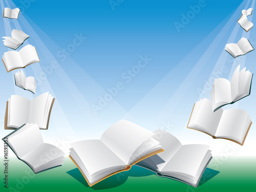 Flying books