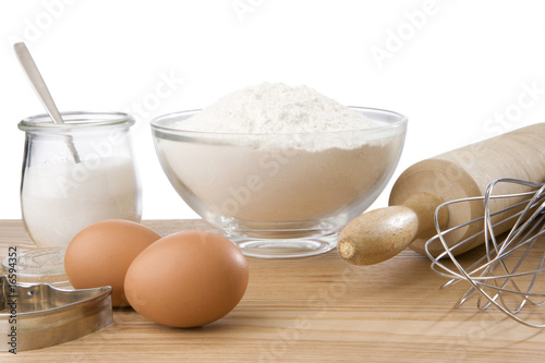 Zutaten für das Backen