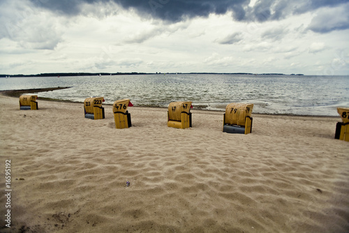 Strandkörbe an der Ostsee photo