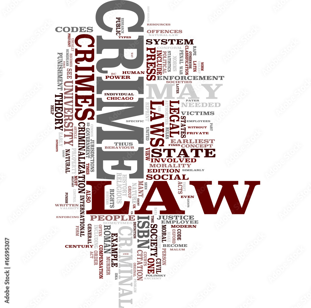 Law and Order word cloud