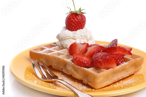 Strawberry waffle