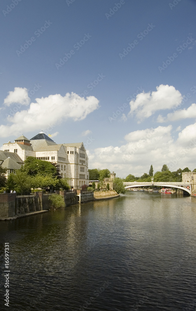 Riverside view in York, North Yorkshire